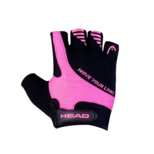 Head Bike Glove Lady Black Pink Front